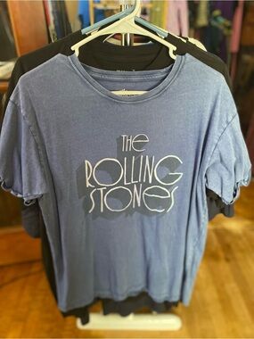 the Rolling Stones Blue Graphic Short Sleeve Tee
